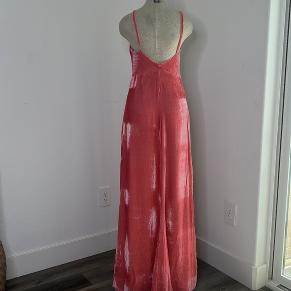 🔹 Vintage Velour Floor Length Empire Bodice Formal Holiday Winter Barbie Dress - Picture 2 of 5